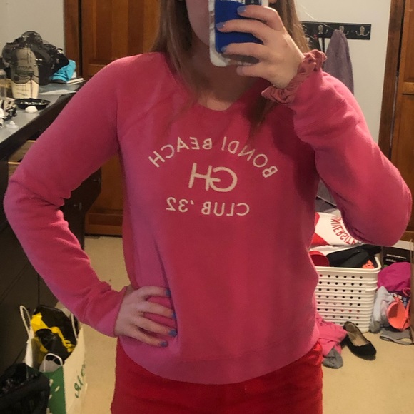 Gilly Hicks Tops - Gilly Hicks Crew Neck Sweatshirt Pink Size Small